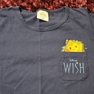 Disney Wish Womens Navy Blue T-Shirt